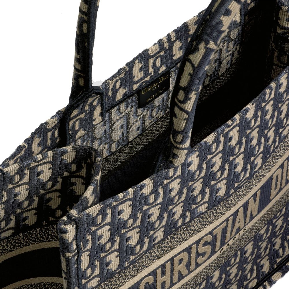 Blue Cotton Tote Bag
