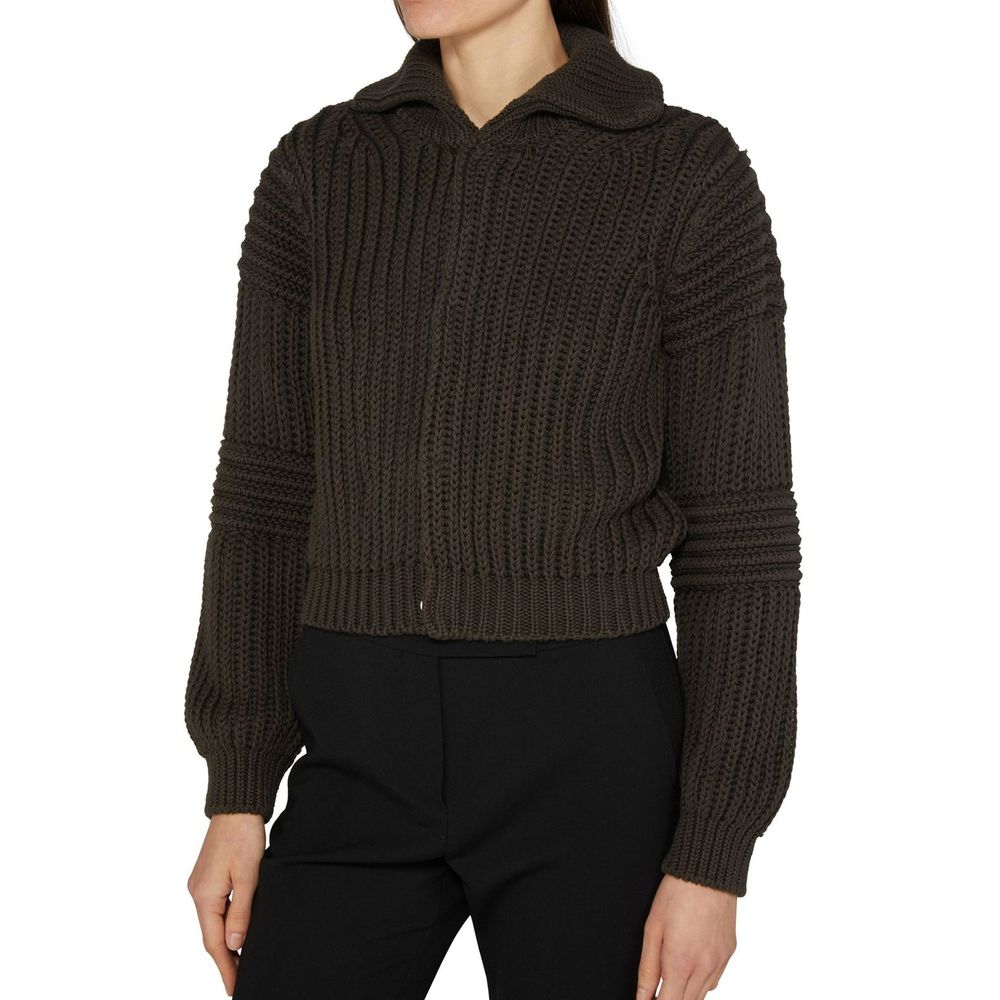 Brown Cotton Cardigan