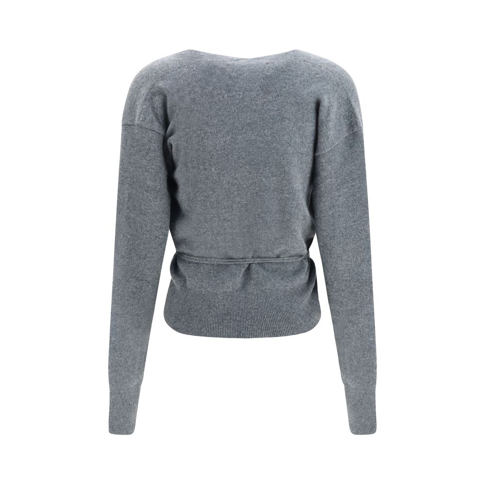 Gray Cashmere Cardigan