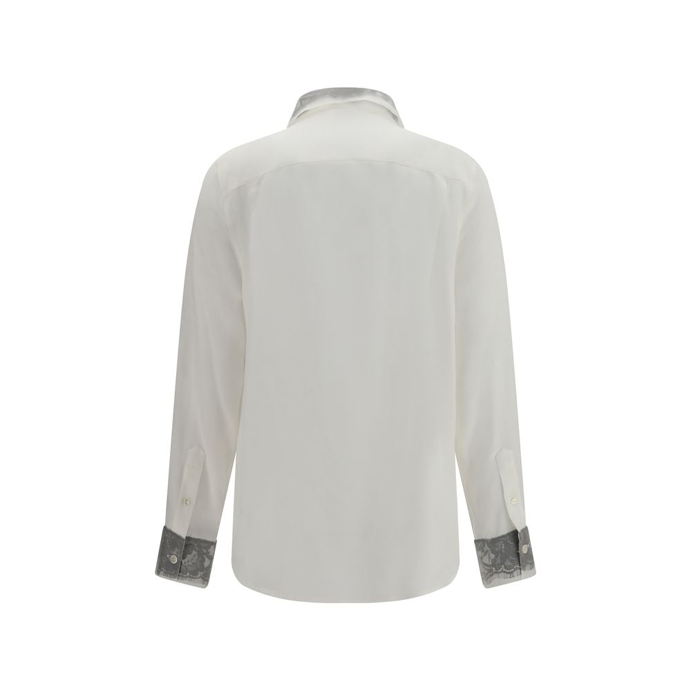 White Silk Dress Shirt