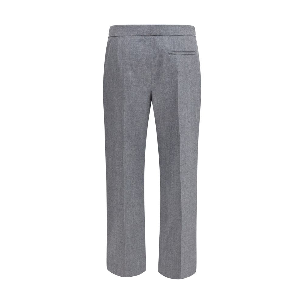 Gray Wool Oves Aries Casual Pants