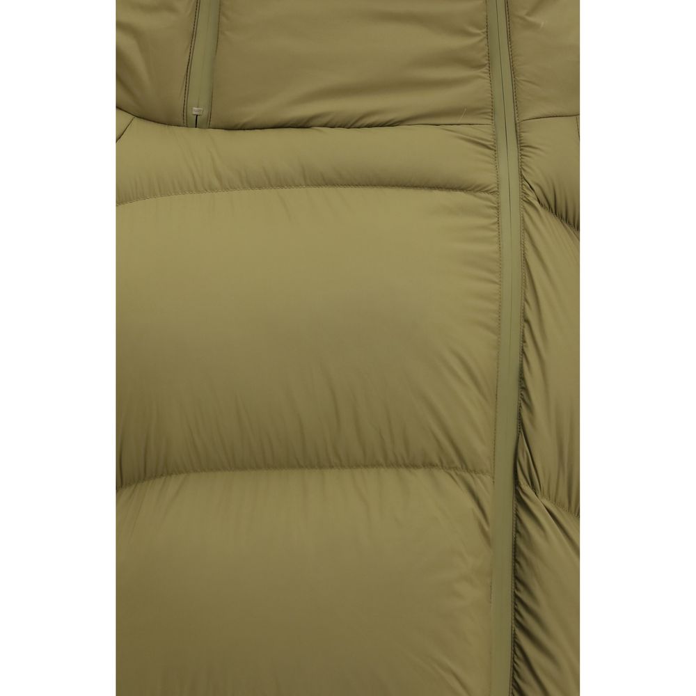 Bicolor Polyamide Full-Length Jacket