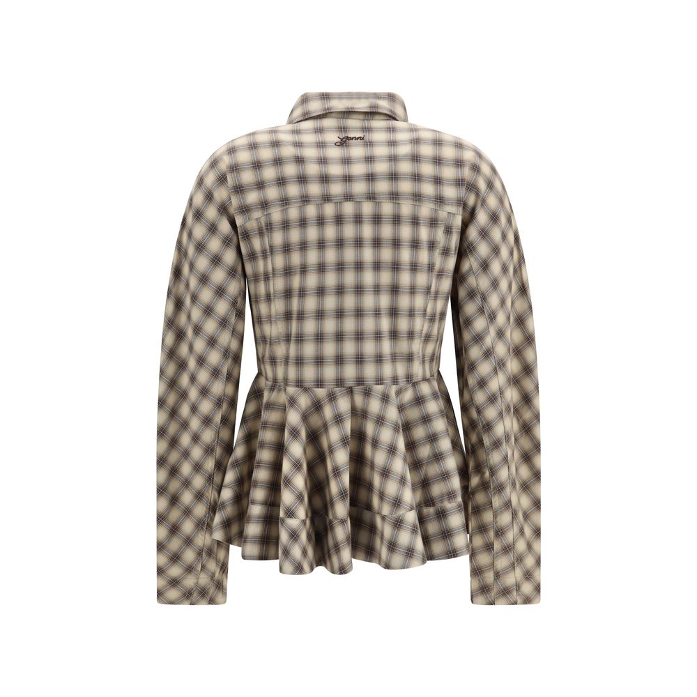 Beige Cotton Blouse