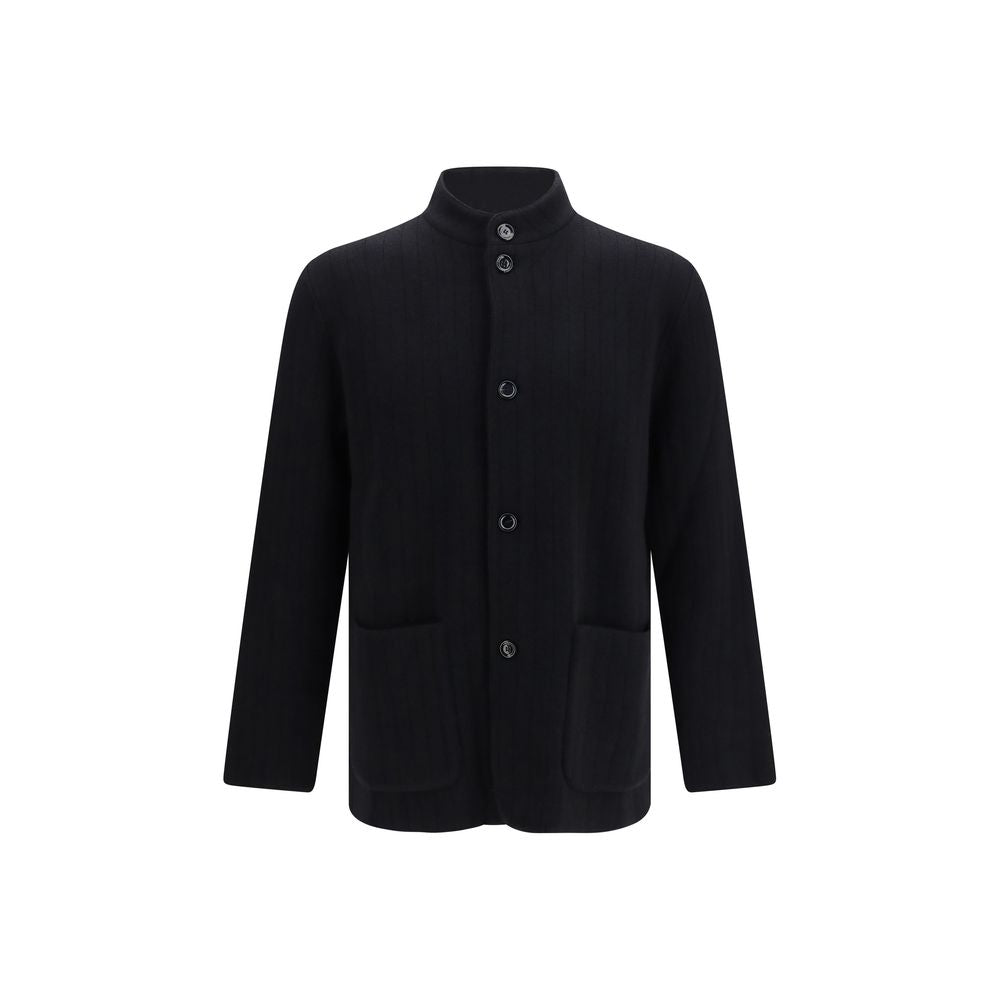 Black Wool Oves Aries Full-Length Jacket