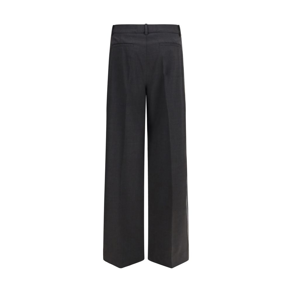 Gray Wool Oves Aries Casual Pants