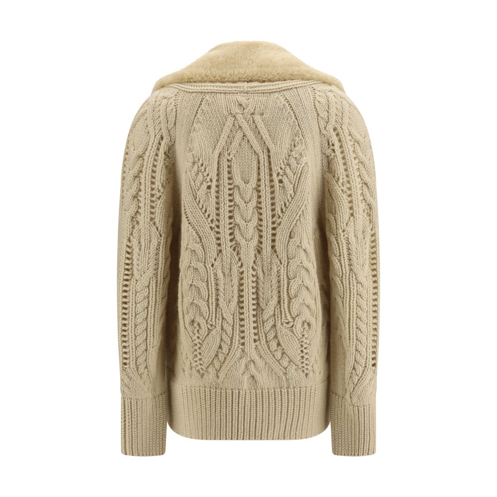 Beige Wool Oves Aries Sweatshirt