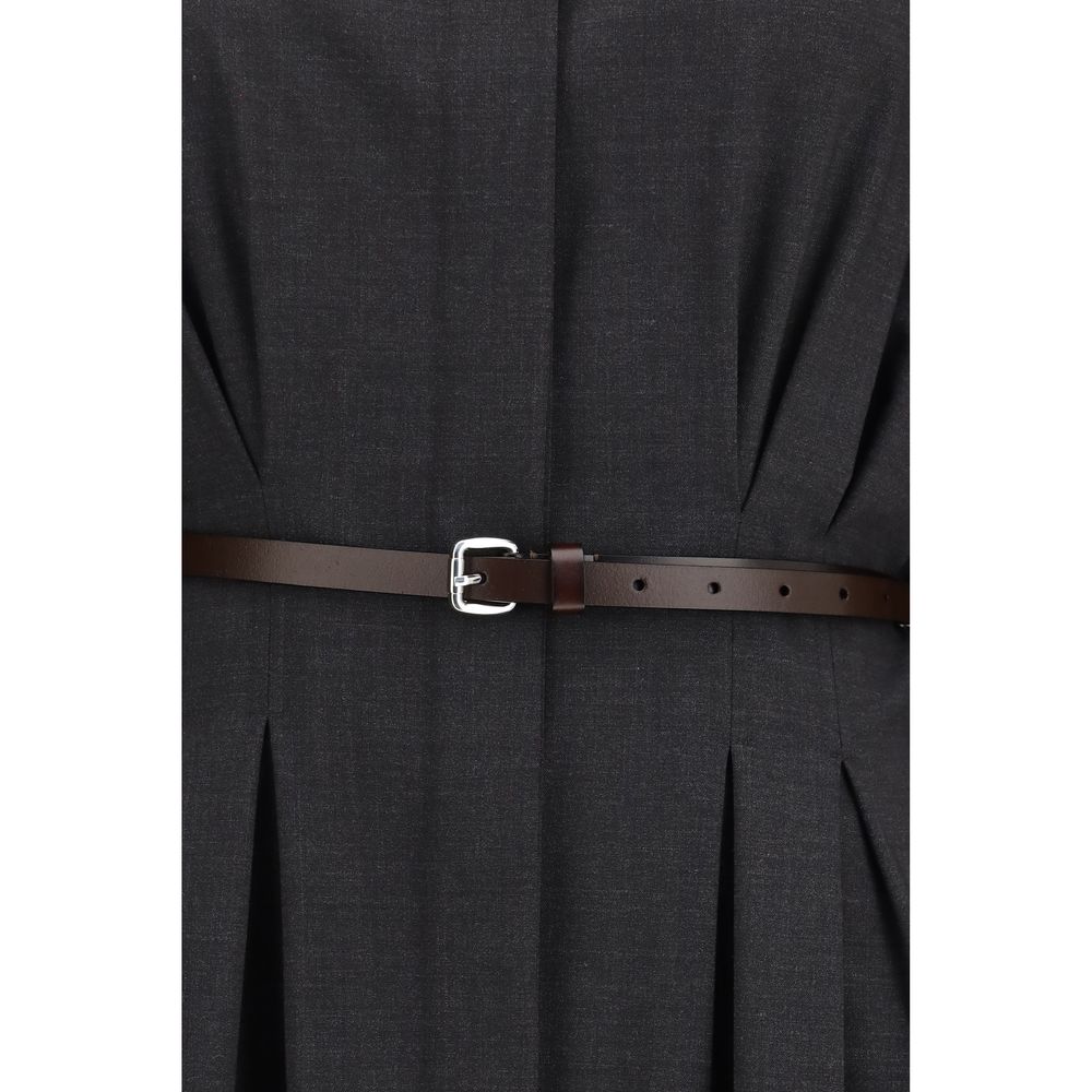 Gray Wool Oves Aries Casual Dress