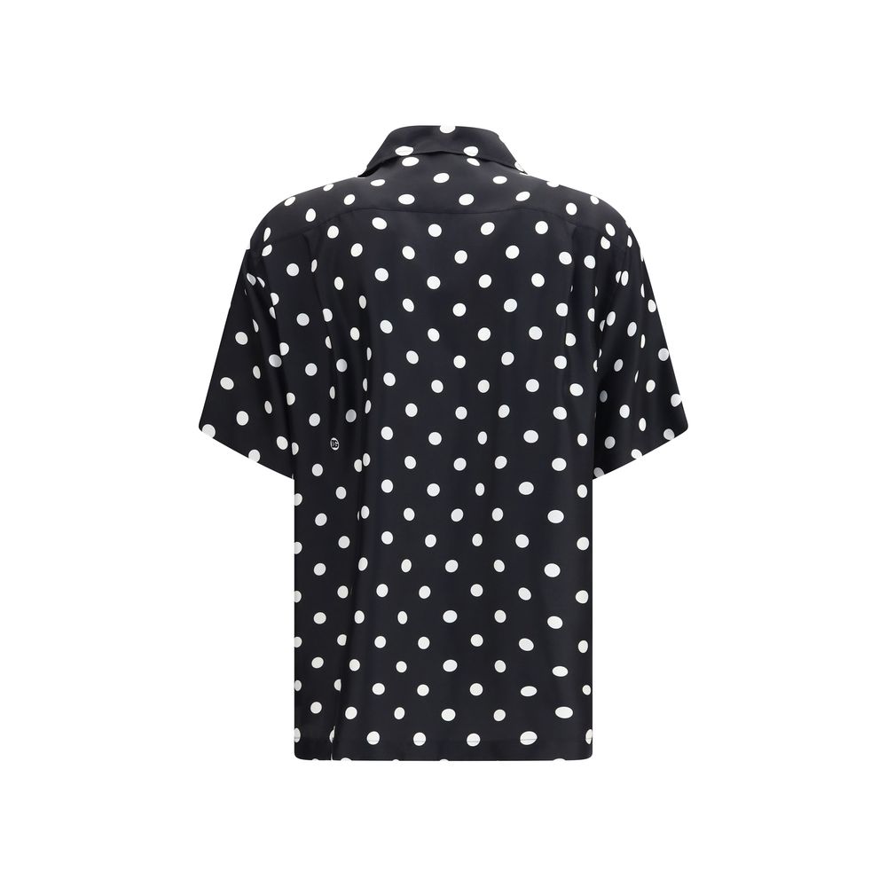 Black Silk Shortsleeve Shirt