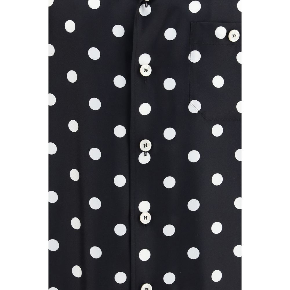 Black Silk Shortsleeve Shirt