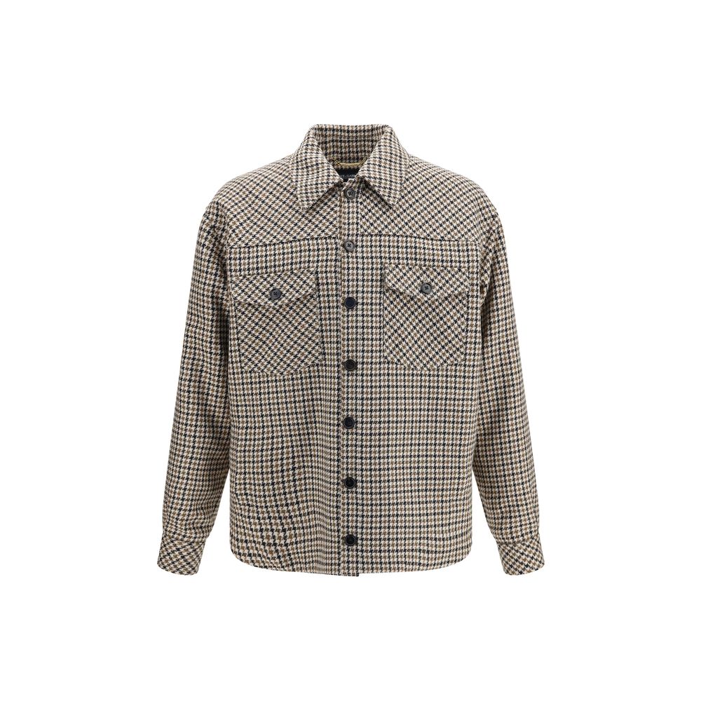 Brown Wool Oves Aries Full-Length Jacket