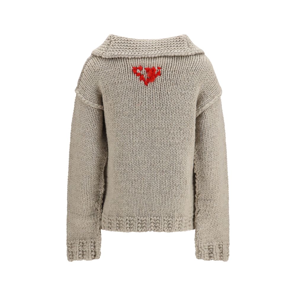 Gray Wool Oves Aries Cardigan