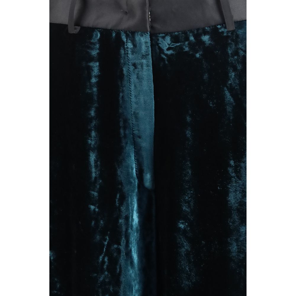 Bicolor Viscose Dress Pants