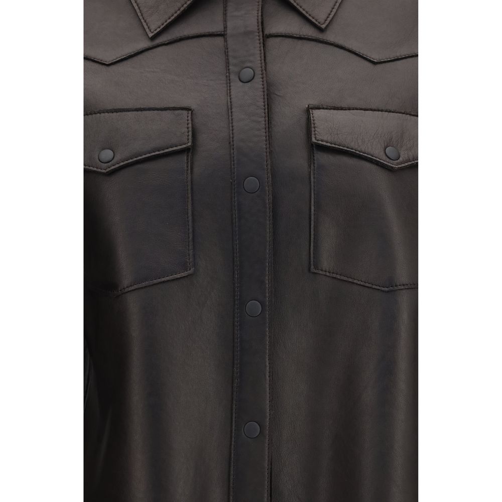 Black Lamb Leather Leather Jacket