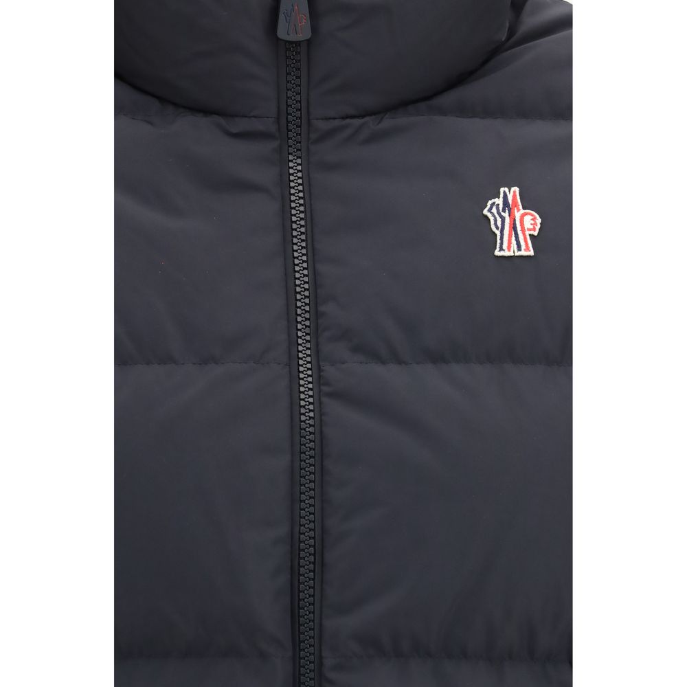 Black Polyester Full-Length Jacket