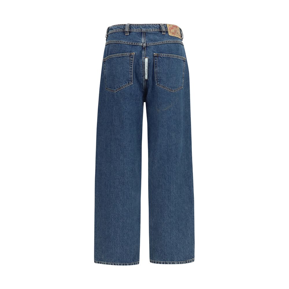 Blue Cotton Jeans Denim
