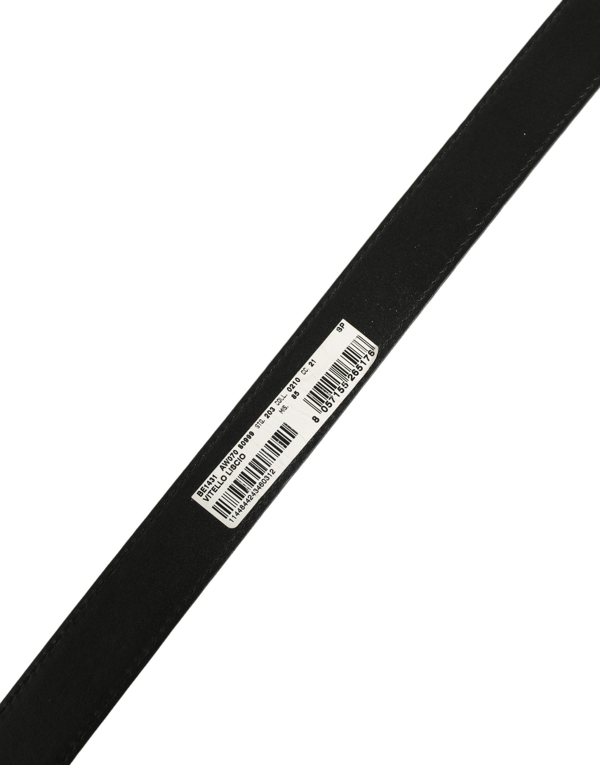 Black Leather Double Wrap Metal Buckle Belt