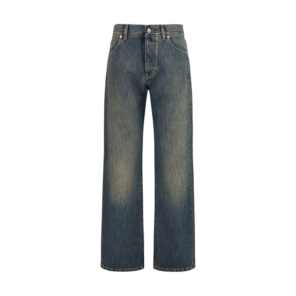 Blue Cotton Jeans Denim