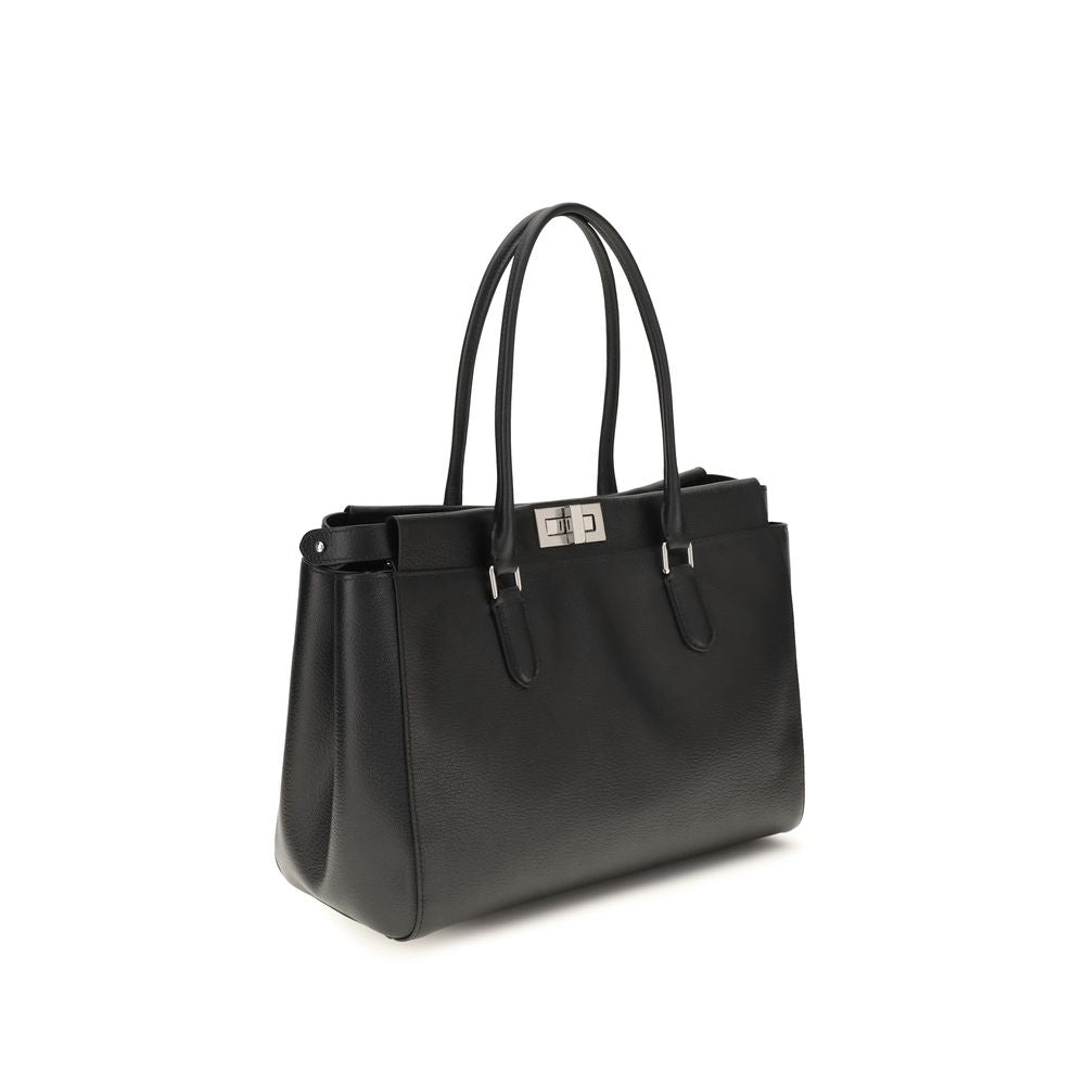 Black Calf Leather Bos Taurus Shoulder Bag