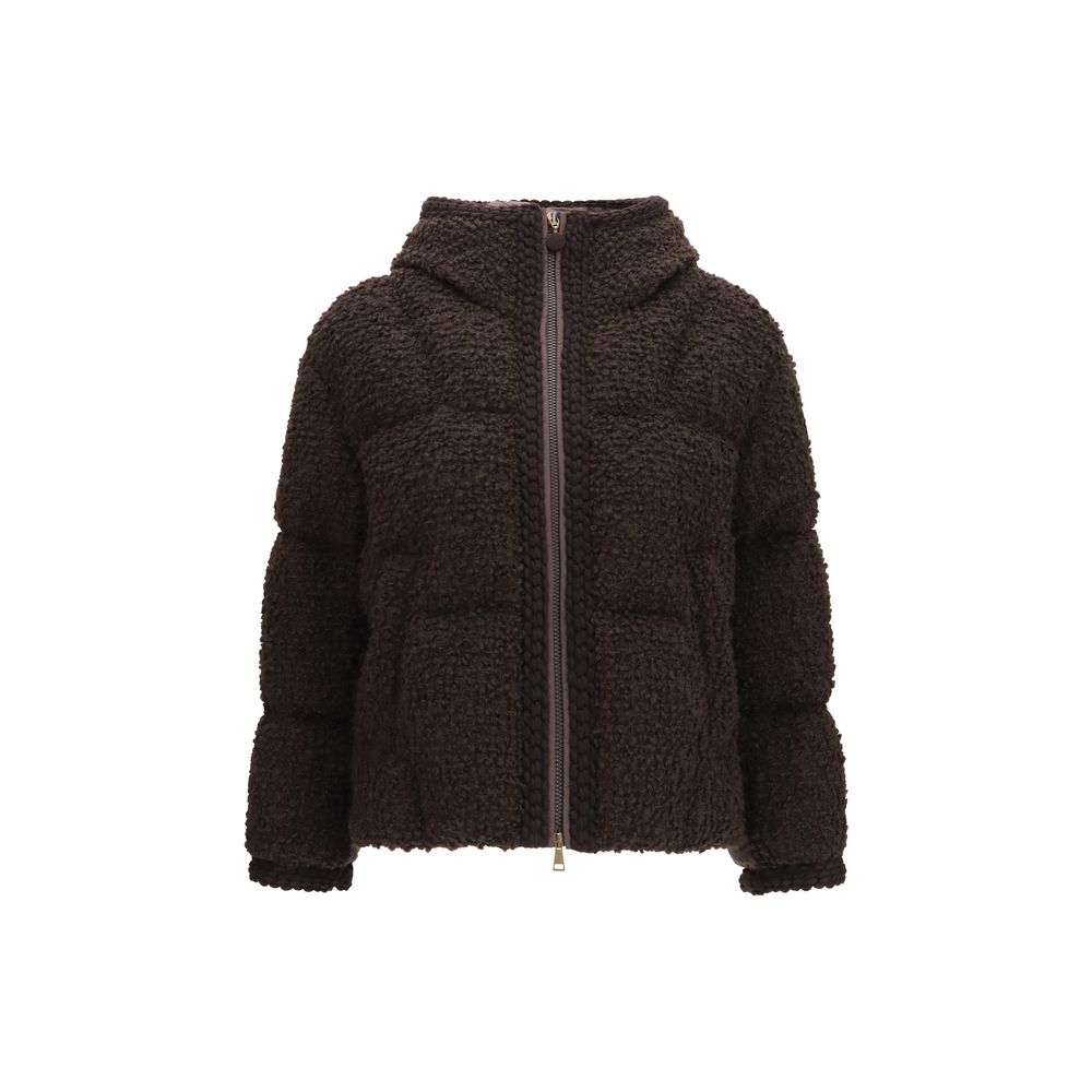 Brown Wool Oves Aries Full-Length Jacket