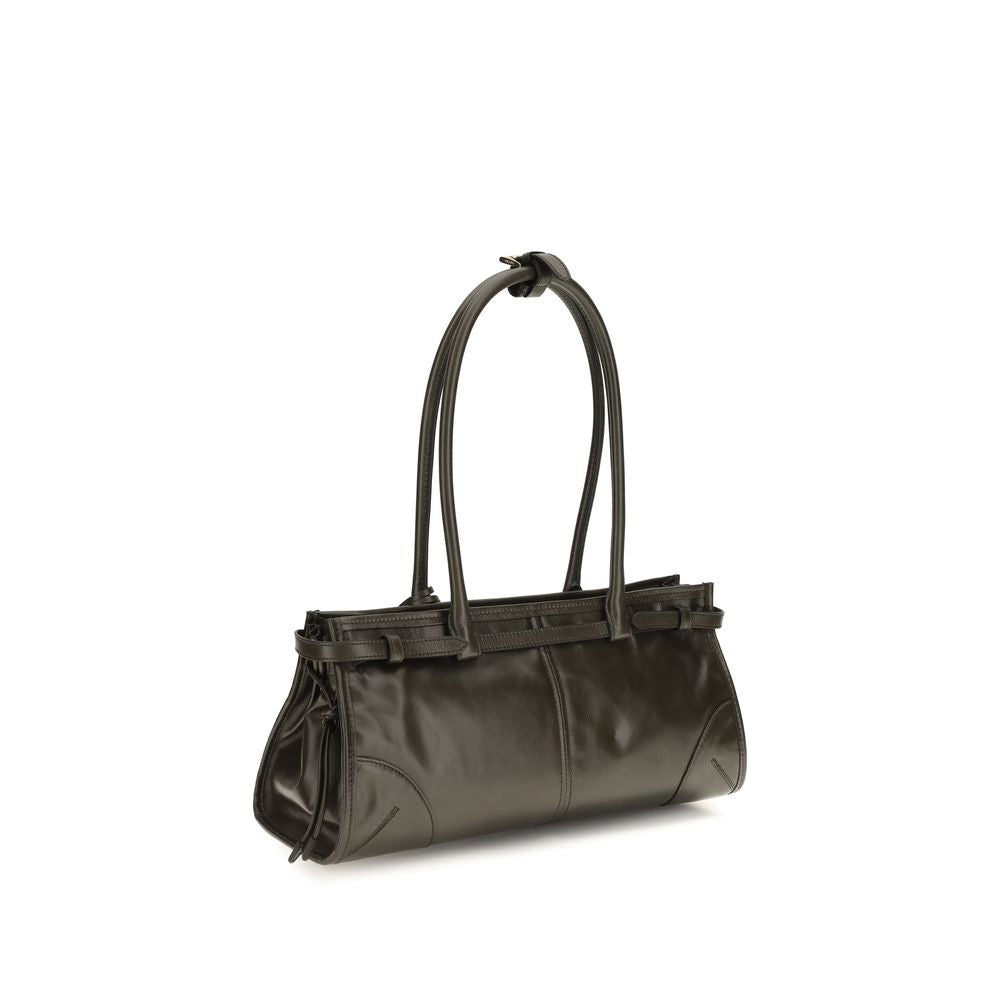 Black Calf Leather Bos Taurus Shoulder Bag