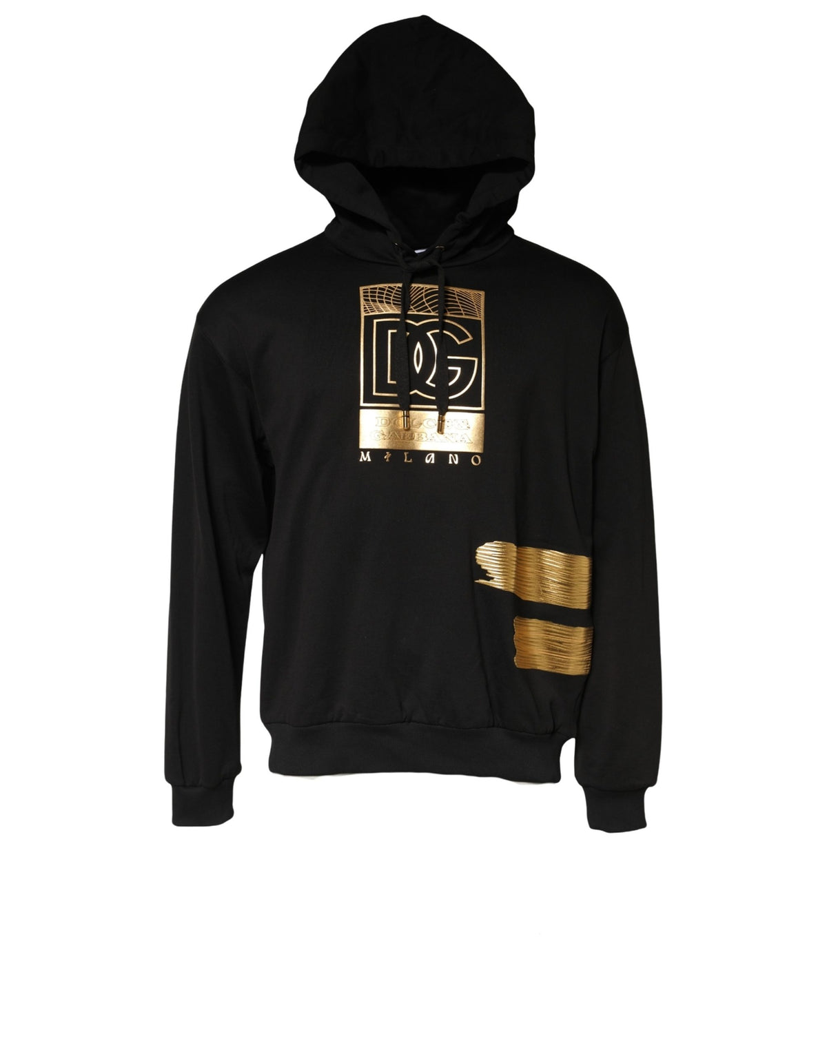 Black DG Logo Hoodie Men Sweatshirt Sweater