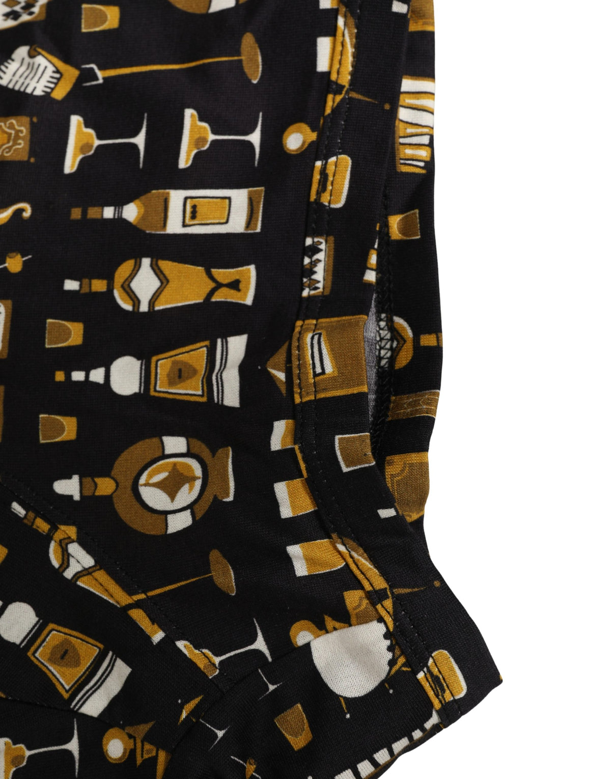 Black Cocktail Print Regular Boxer Underwear