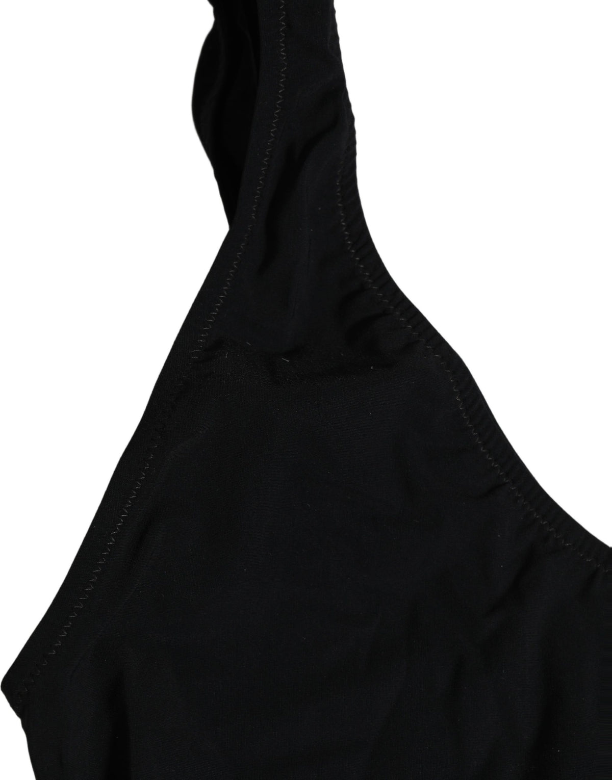 Black Cutout Logo One Piece Swimsuit Swimwear