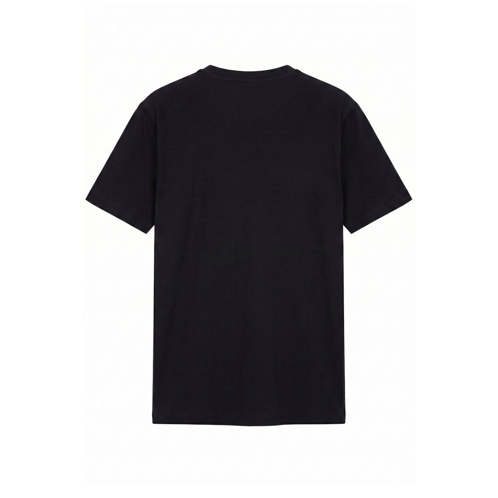 Black Cotton Men T-Shirt
