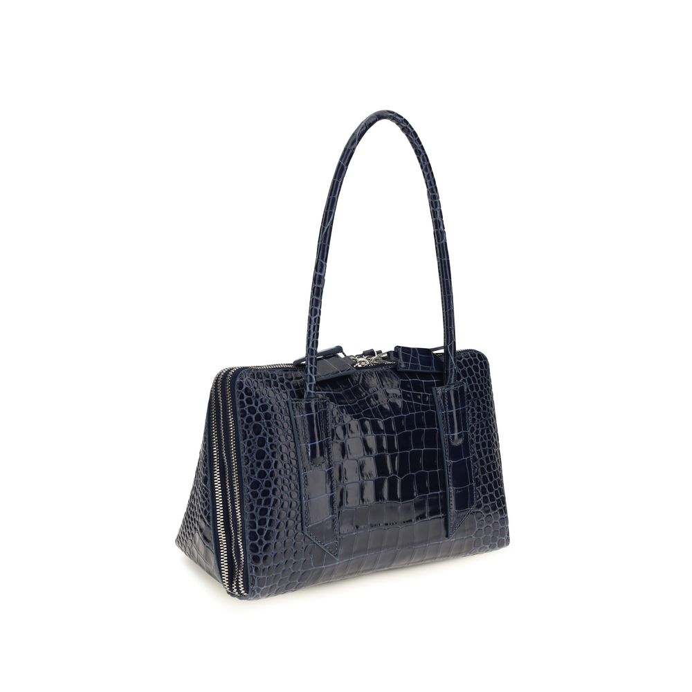 Blue Calf Leather Bos Taurus Shoulder Bag