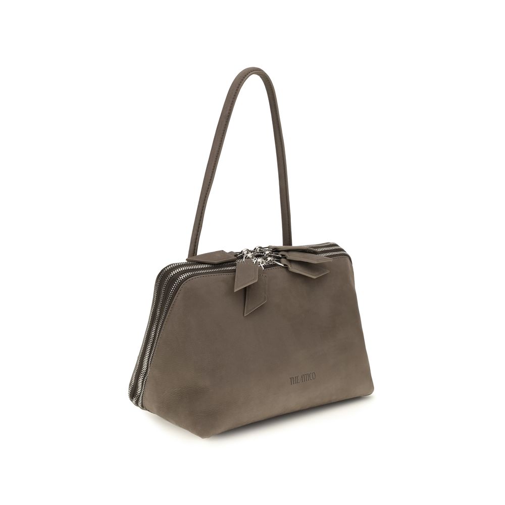Gray Calf Leather Bos Taurus Shoulder Bag