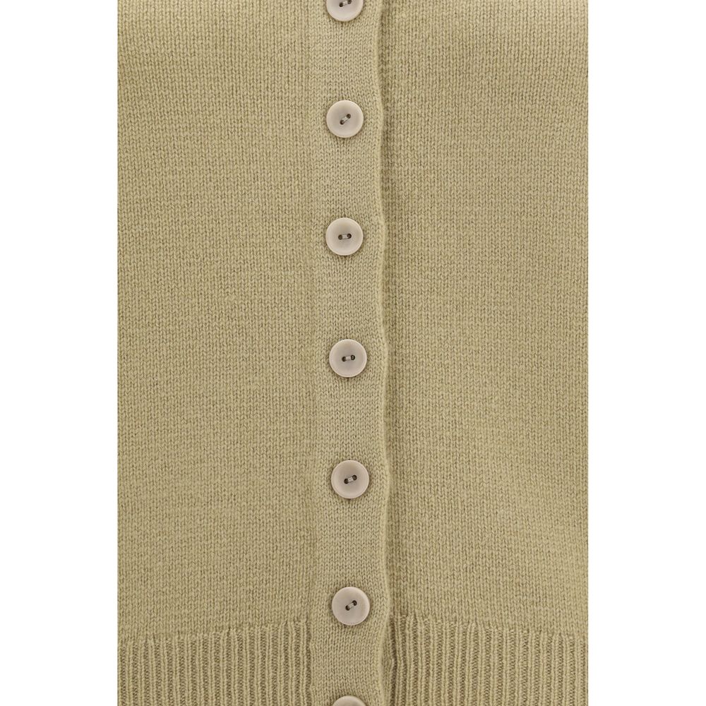 Beige Cashmere Cardigan