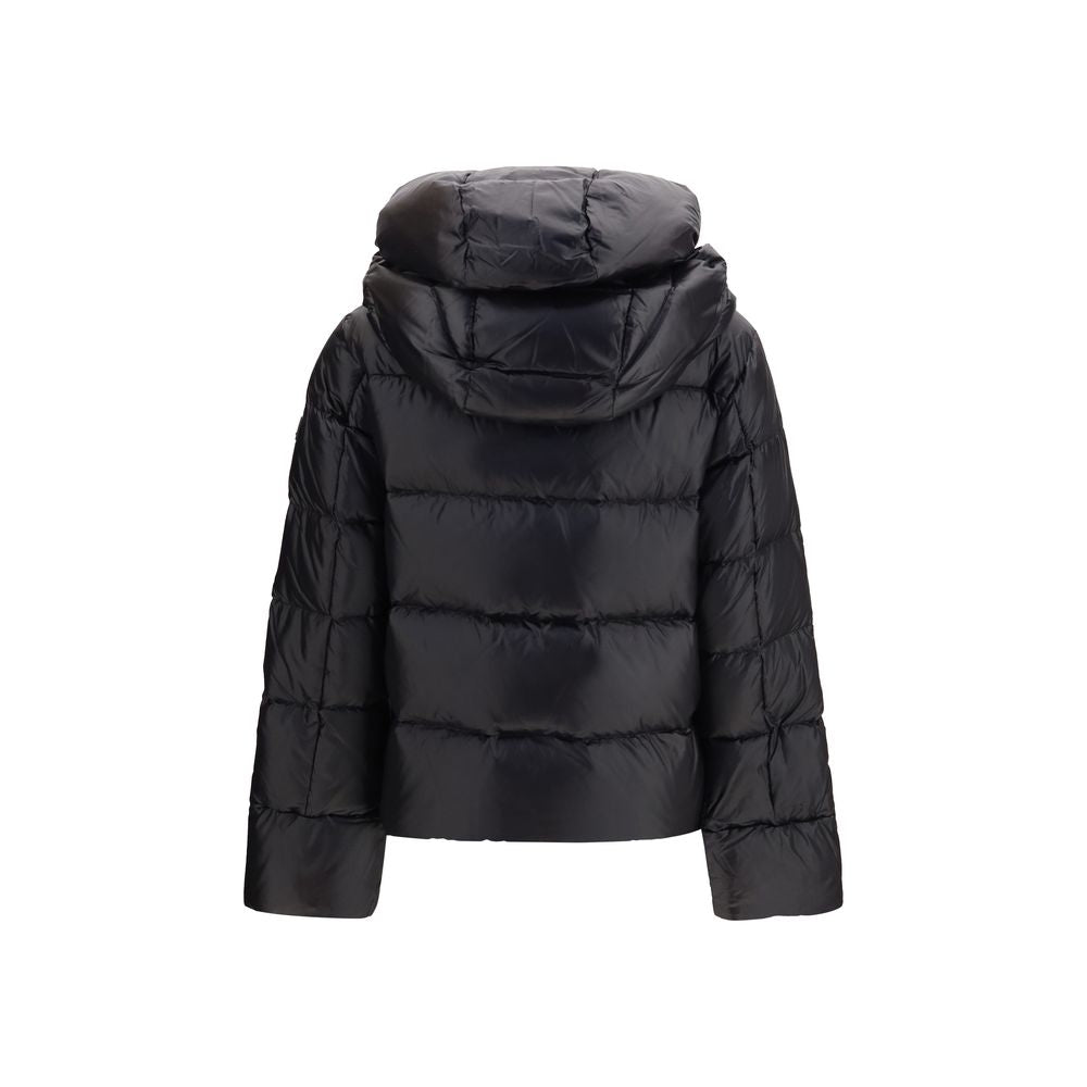 Black Polyamide Full-Length Jacket