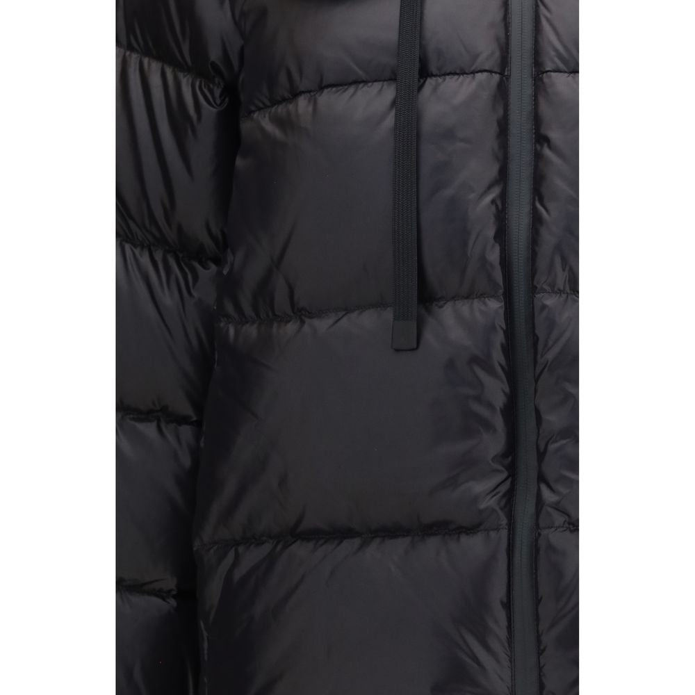 Black Polyamide Full-Length Jacket
