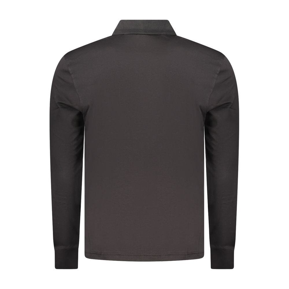 Black Cotton Polo Shirt
