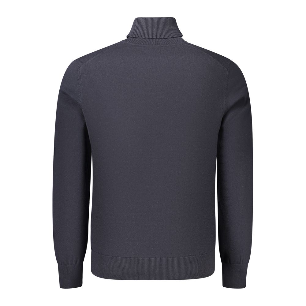 Blue Cotton Turtleneck