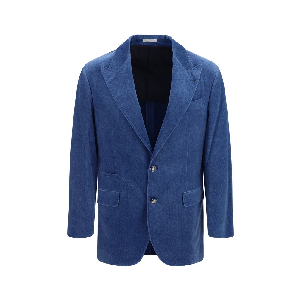 Blue Cotton Blazer