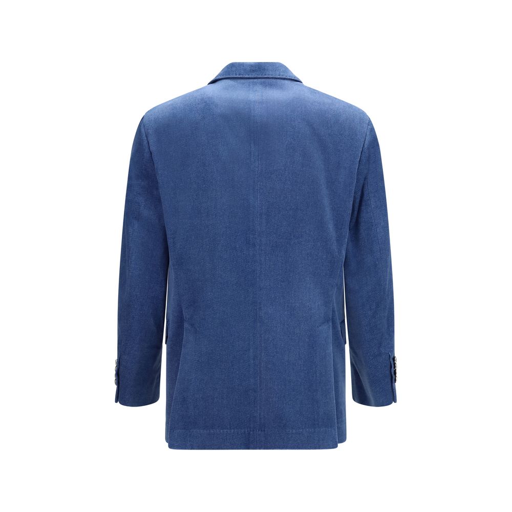 Blue Cotton Blazer