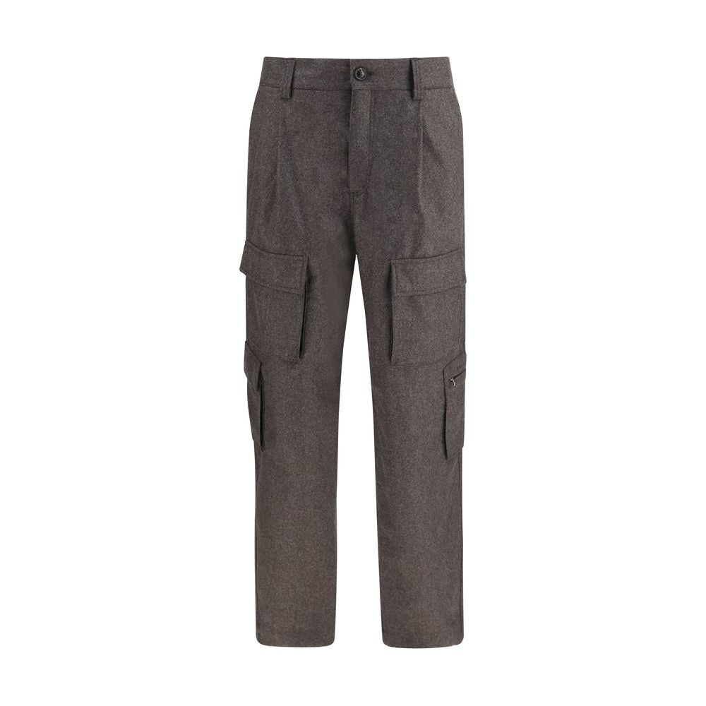 Brown Wool Oves Aries Cargo Pants