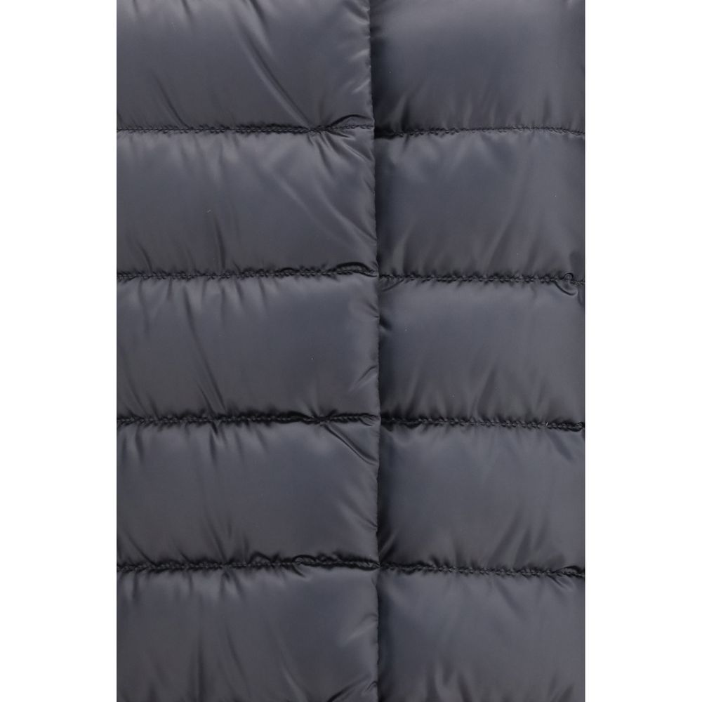 Black Polyamide Full-Length Jacket