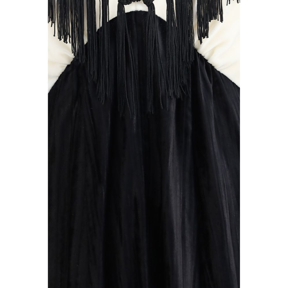 Black Viscose Casual Dress