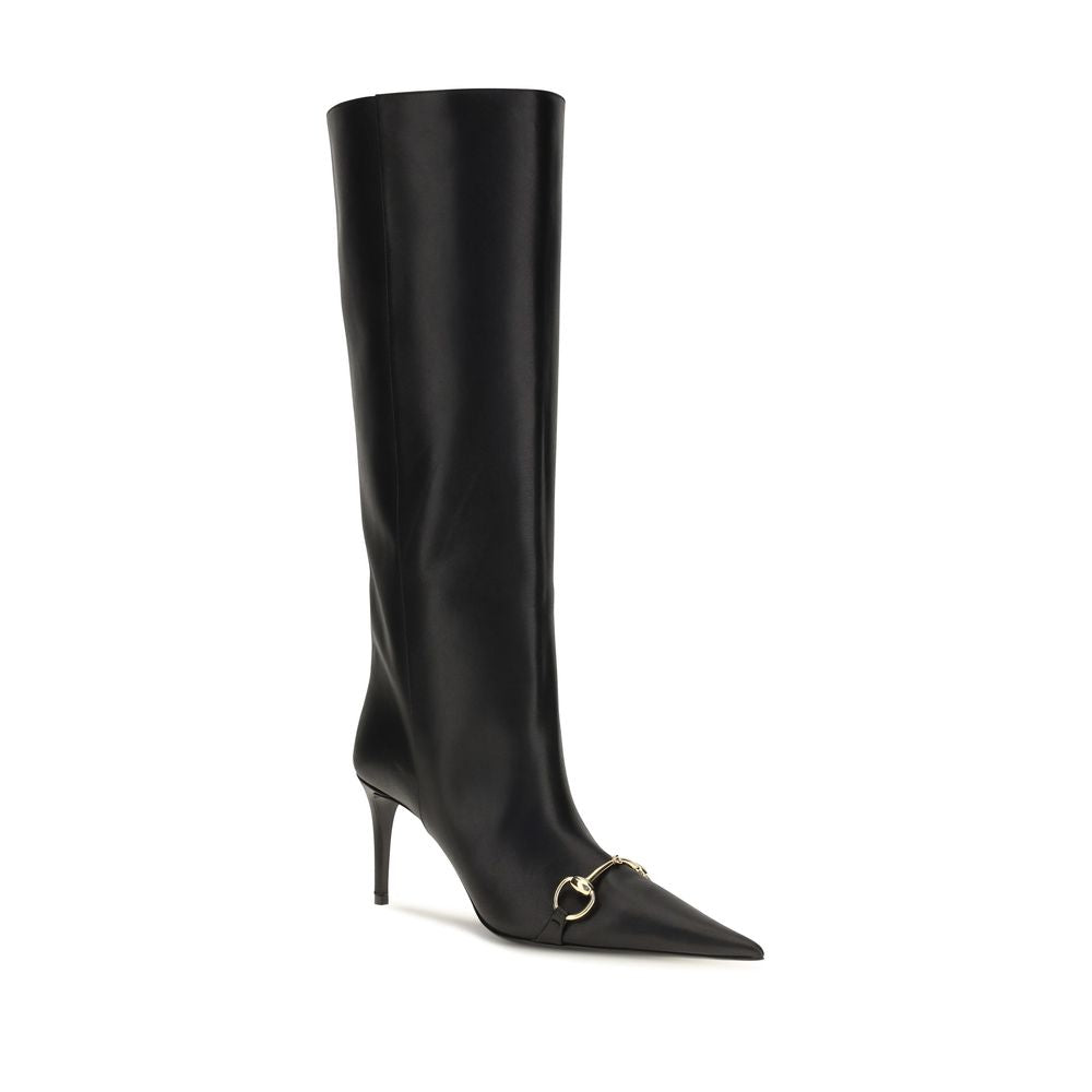 Black Calf Leather Bos Taurus Boots