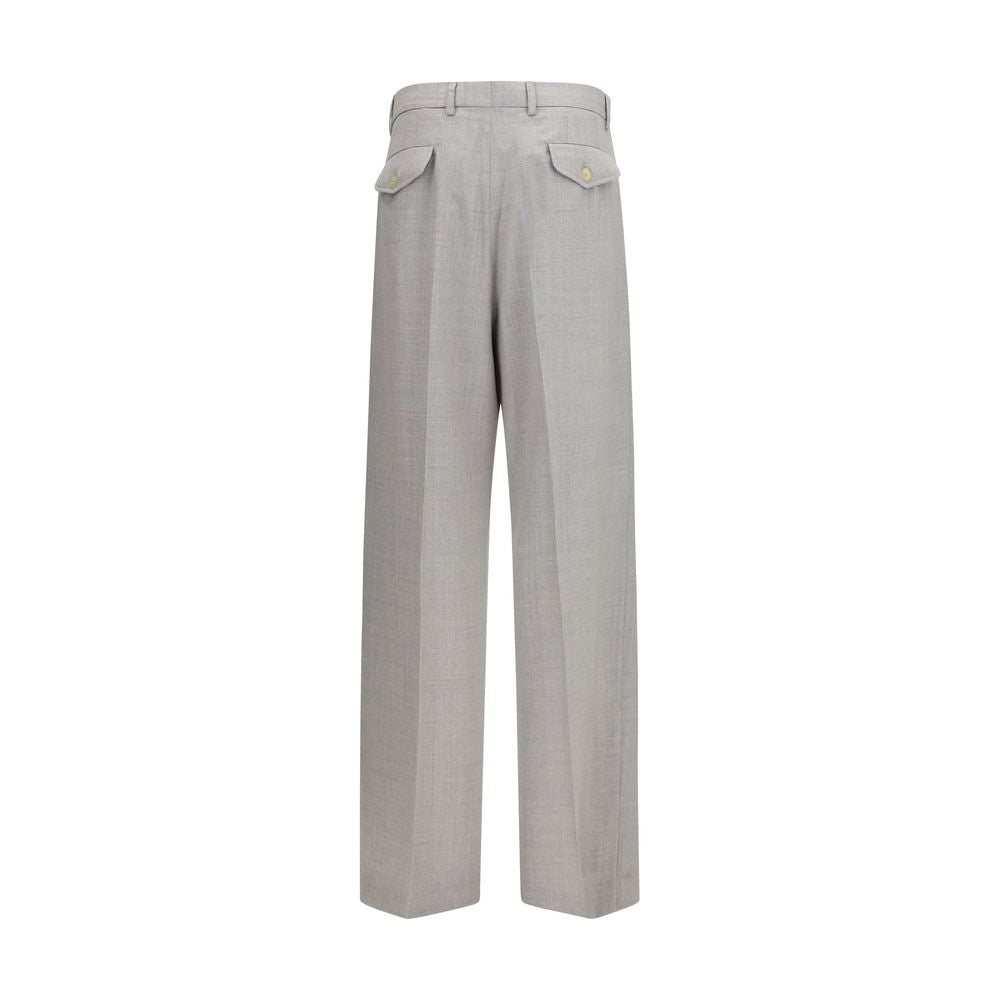 Gray Wool Oves Aries Casual Pants
