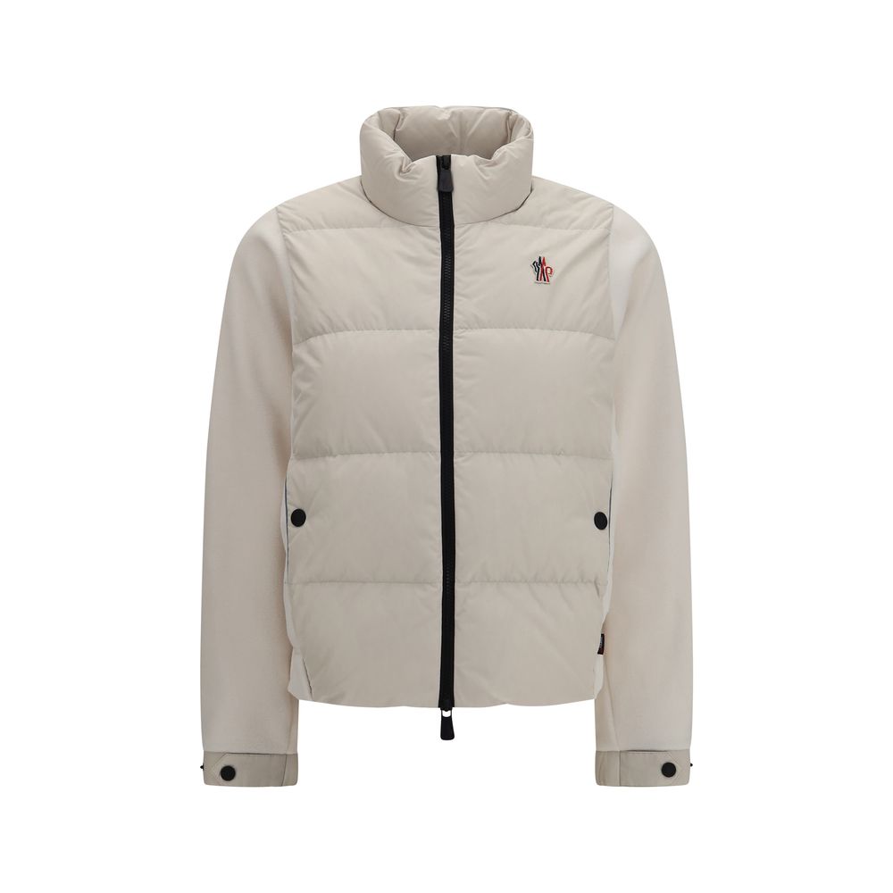 Beige Polyester Full-Length Jacket