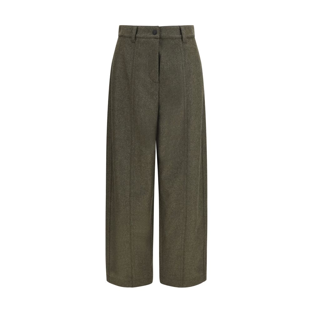 Bicolor Wool Oves Aries Casual Pants