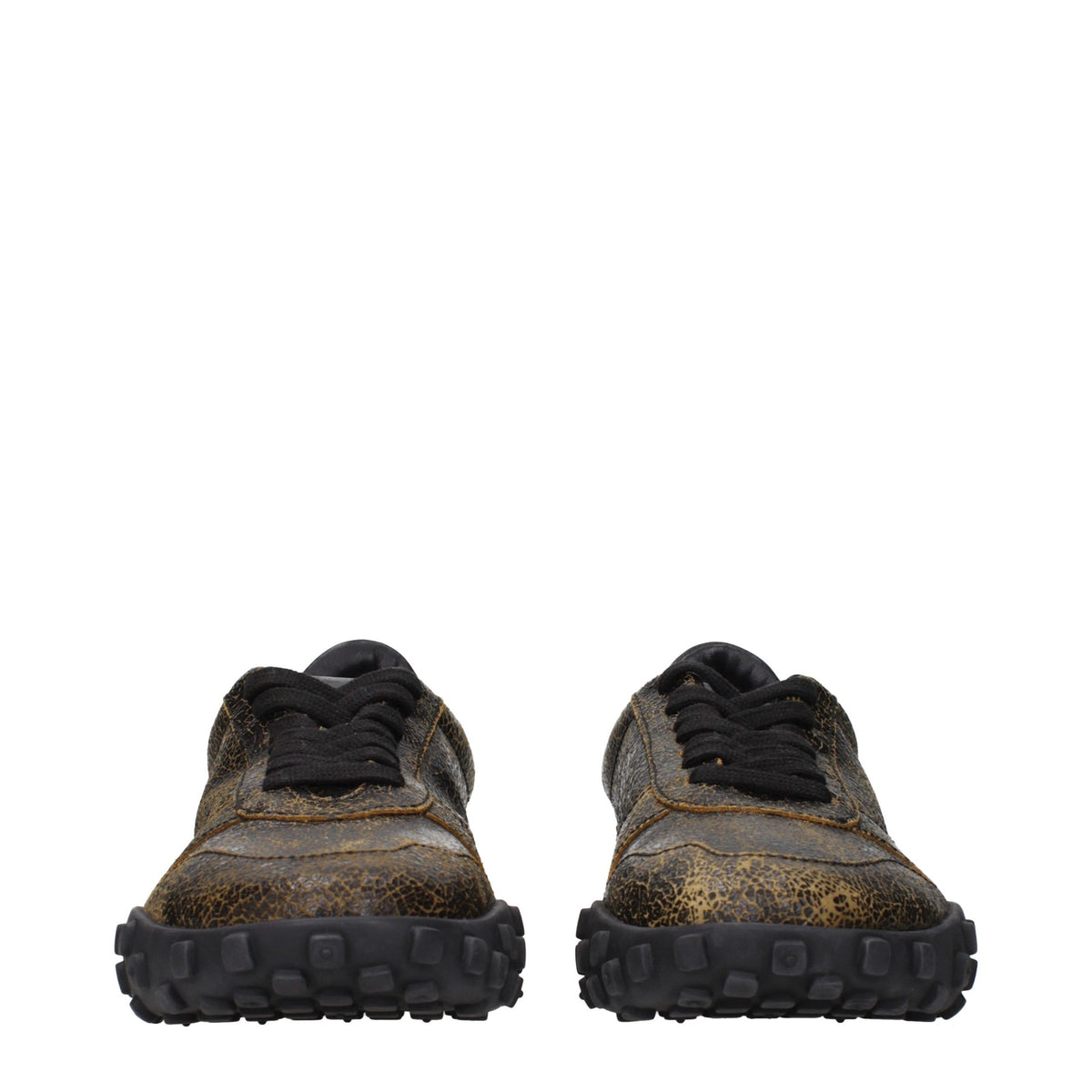Black Leather Sneakers