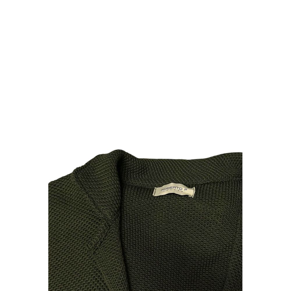 Green Wool Men's Sweater