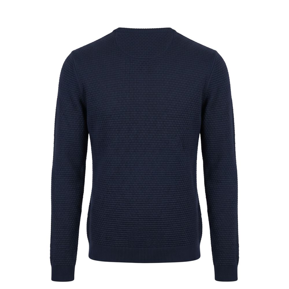Blue Cotton Men's Sweater