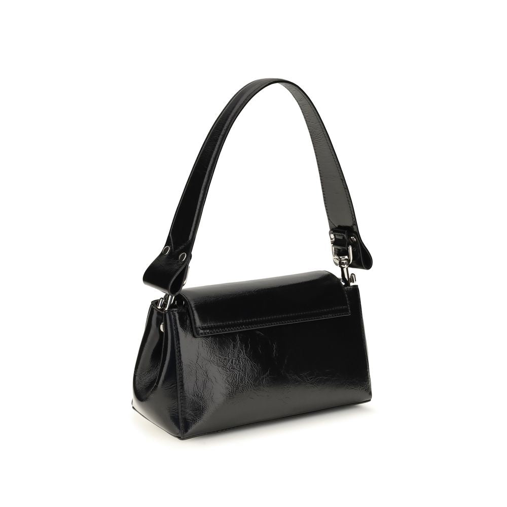 Black Calf Leather Bos Taurus Shoulder Bag