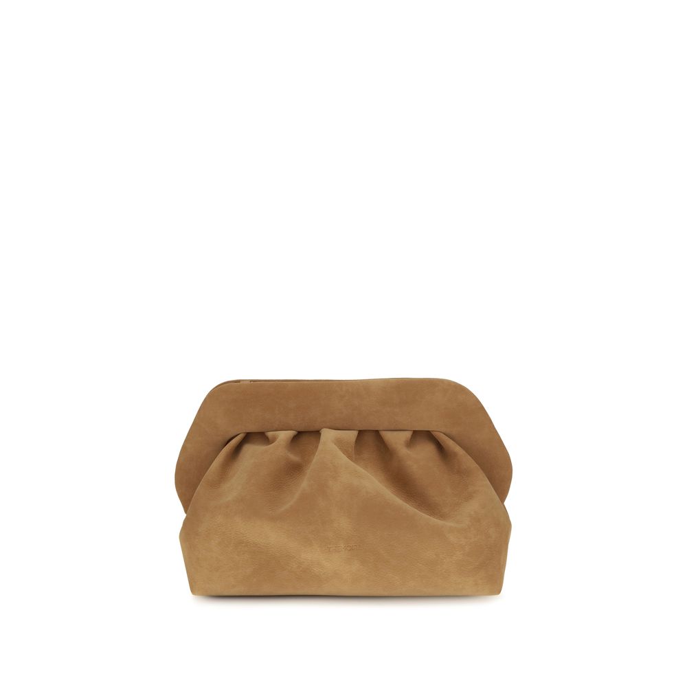 Beige Suede Leather Handbag