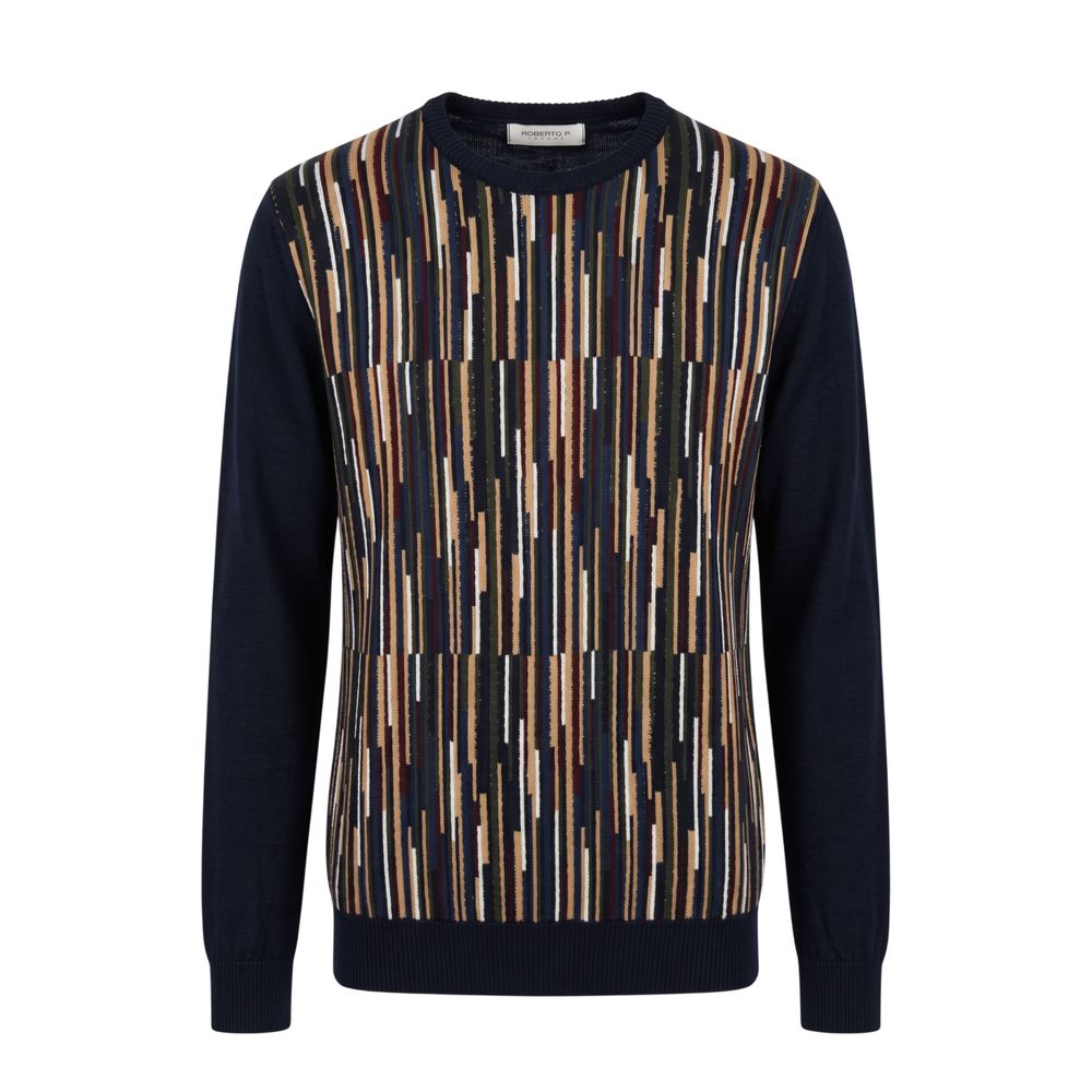 Blue Wool Men's Sweater